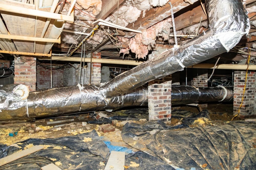 damaged home ductwork