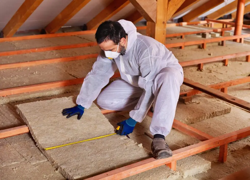 Attic insulation showing airflow and humidity issues causing a stuffy home.