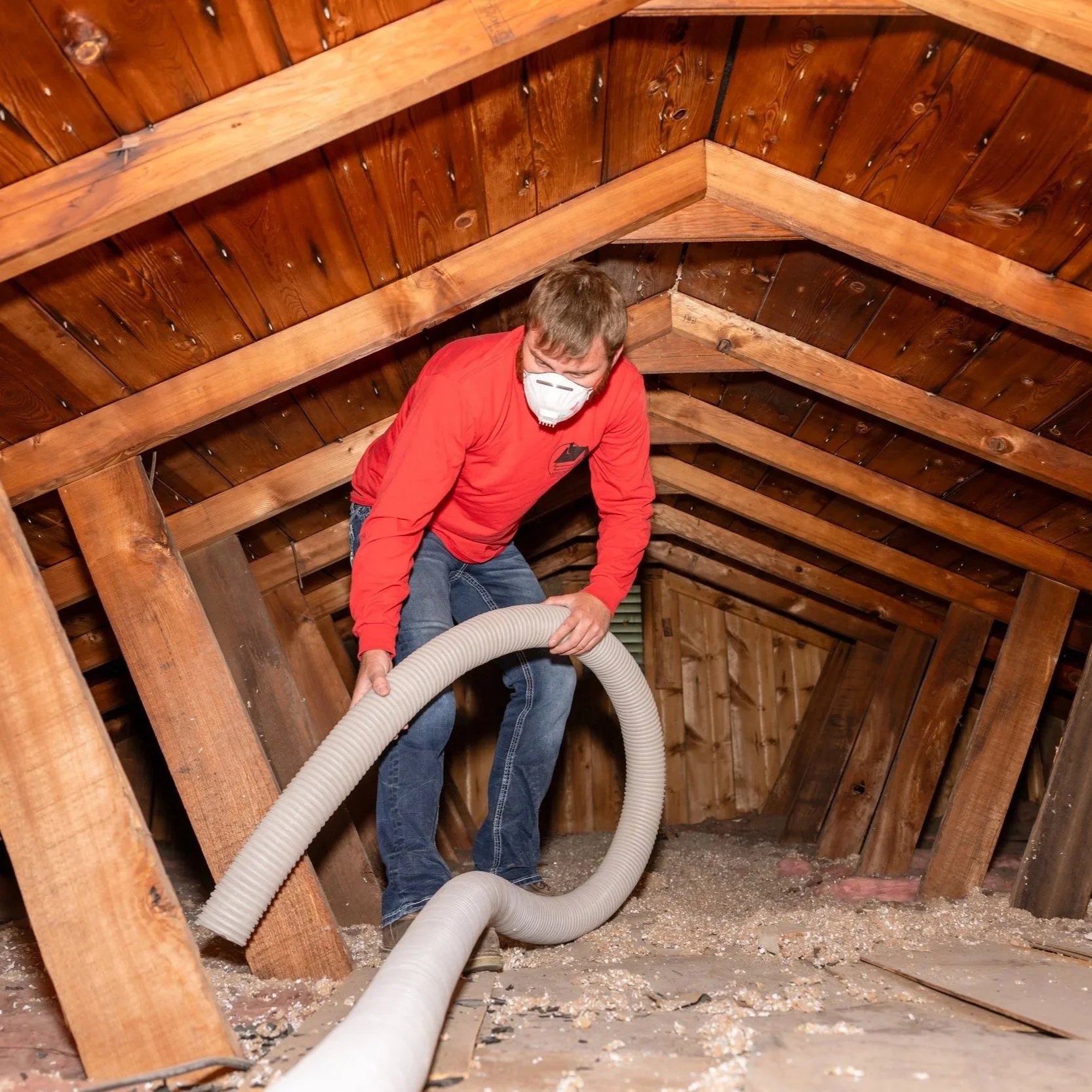 Attic inspection for hidden energy leaks.