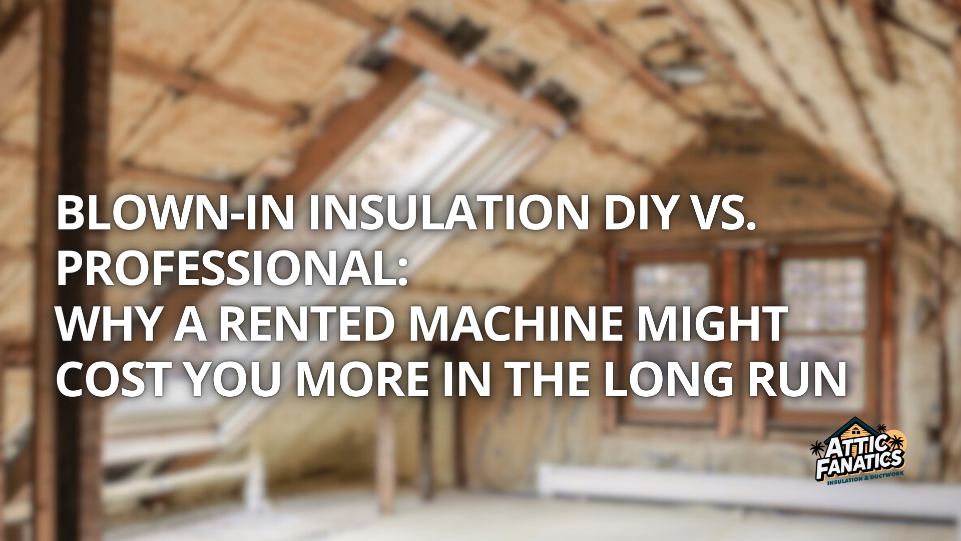 Blown-In Insulation DIY vs. Professional: Why a Rented Machine Might Cost You More in the Long Run