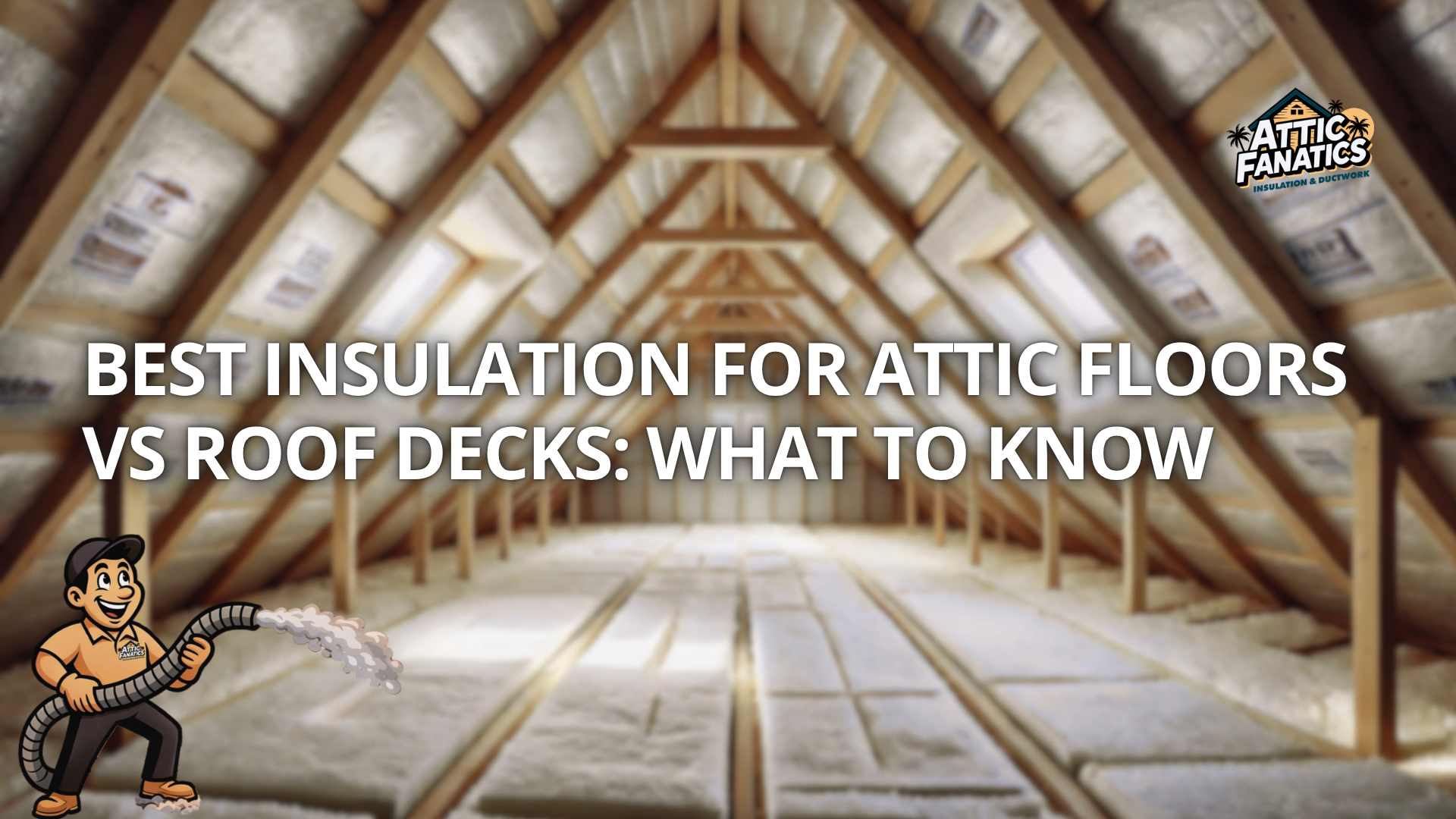 Best Insulation for Attic Floors vs Roof Decks: What to Know