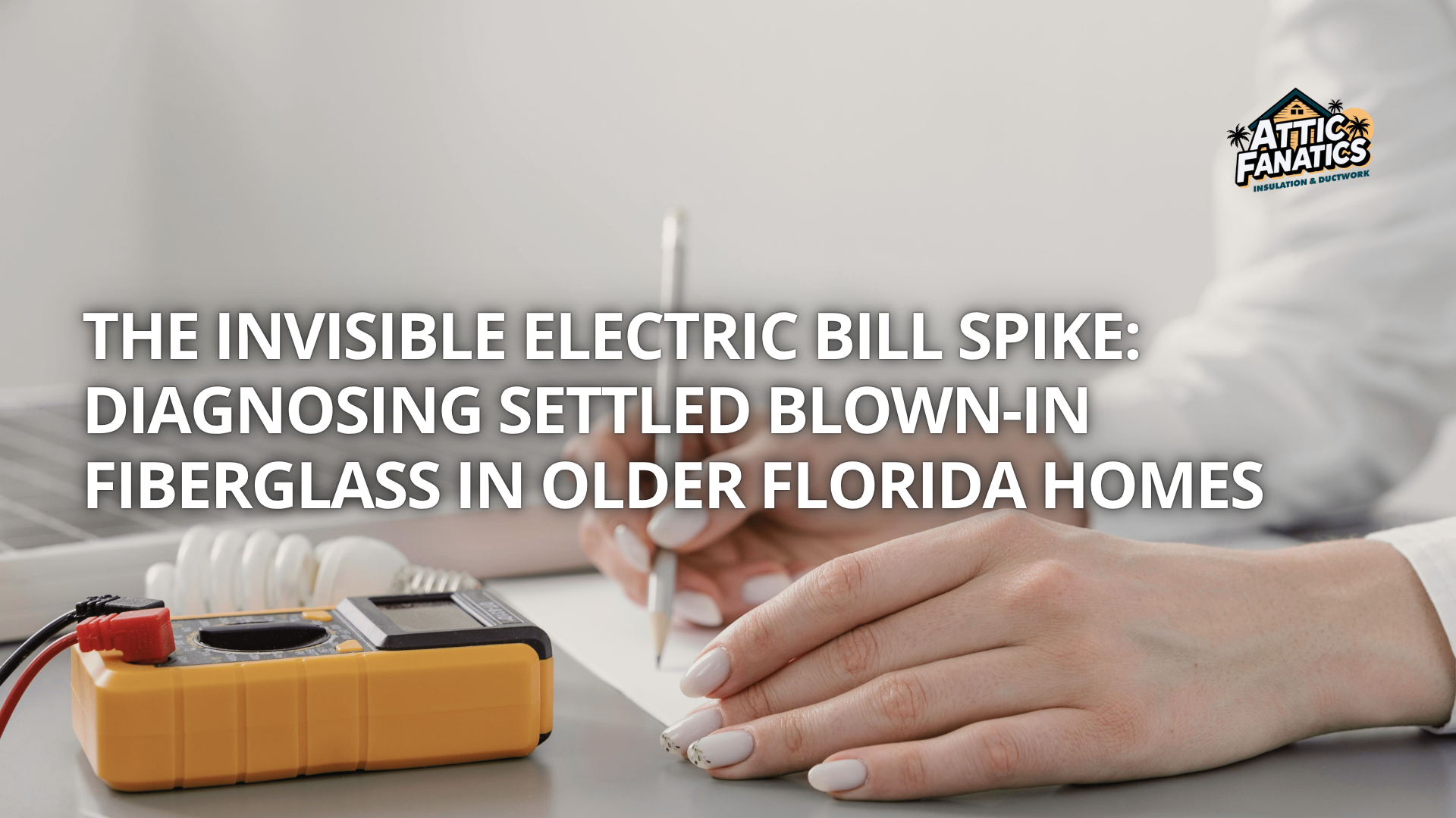 The Invisible Electric Bill Spike: Diagnosing Settled Blown-In Fiberglass in Older Florida Homes