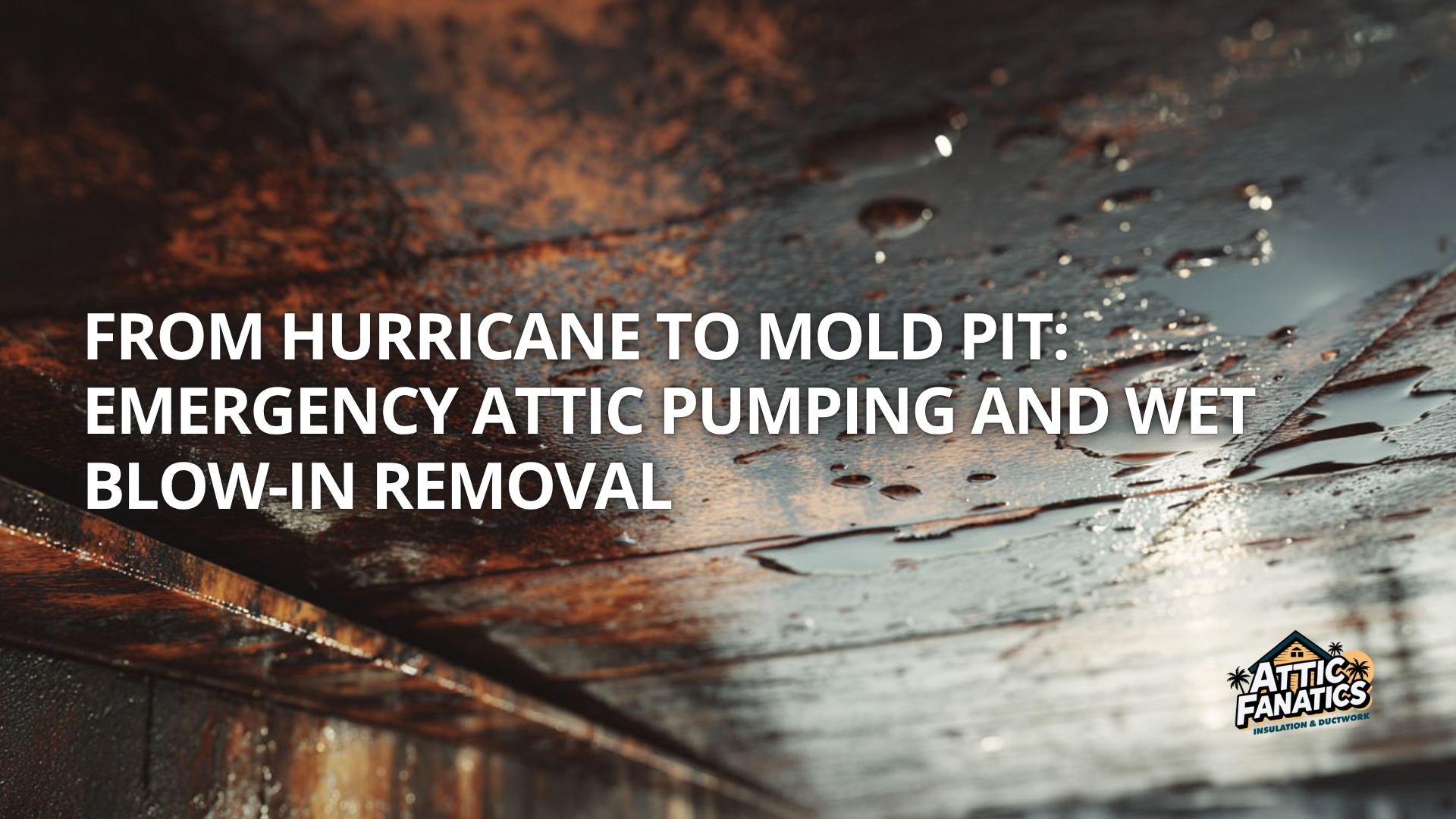 From Hurricane to Mold Pit: Emergency Attic Pumping and Wet Blow-In Removal