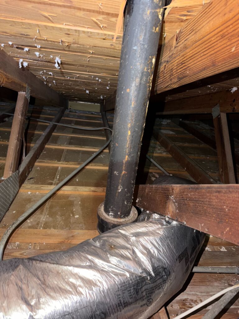 old insulation remove and blow in R30
