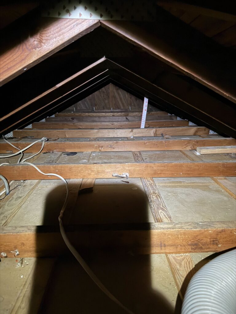 old insulation remove and blow in R30