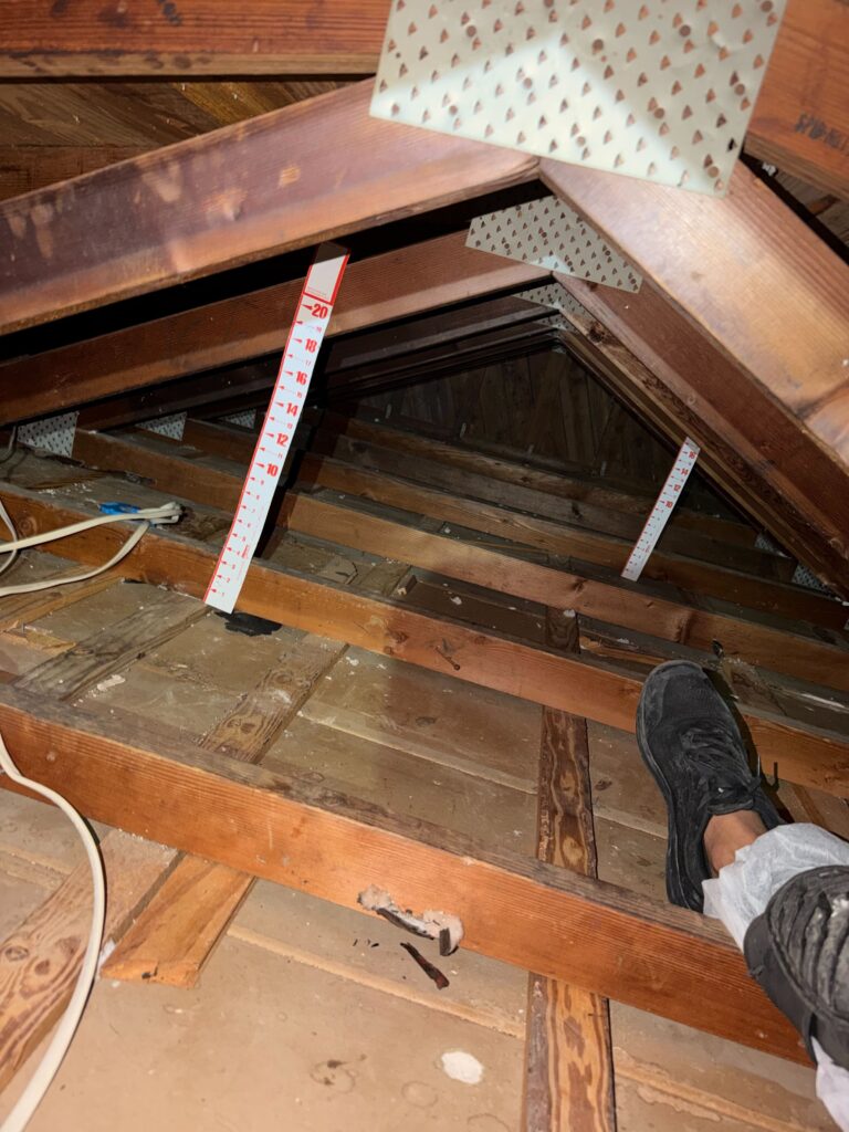old insulation remove and blow in R30