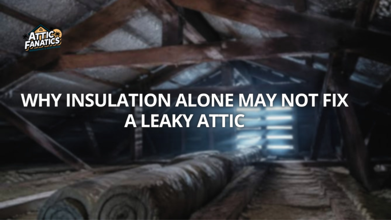 Why Insulation Alone May Not Fix a Leaky Attic